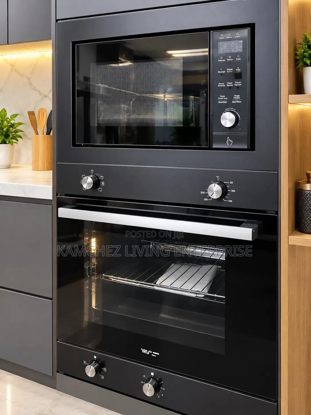 Luxury Built-in Microwave and Electric Oven Combo Set