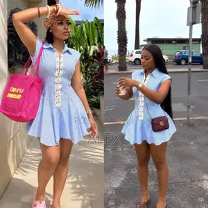 Gorgeous Blue Mini Gown - Perfect for Slay Queens - Brand New