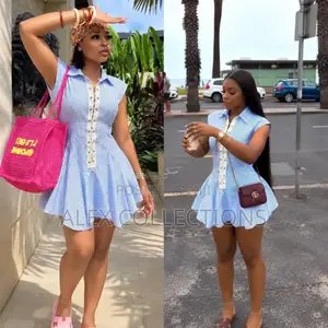 Gorgeous Blue Mini Gown - Perfect for Slay Queens - Brand New