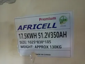 17.5kwh Africell Lithium Iron Battery Flat
