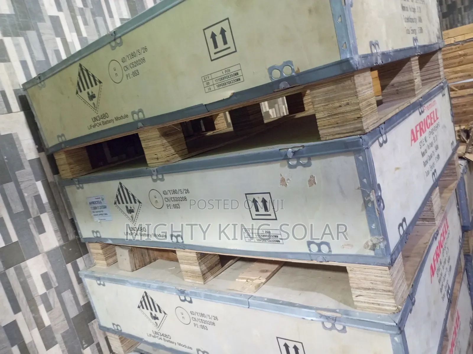 17.5kwh Africell Lithium Iron Battery Flat