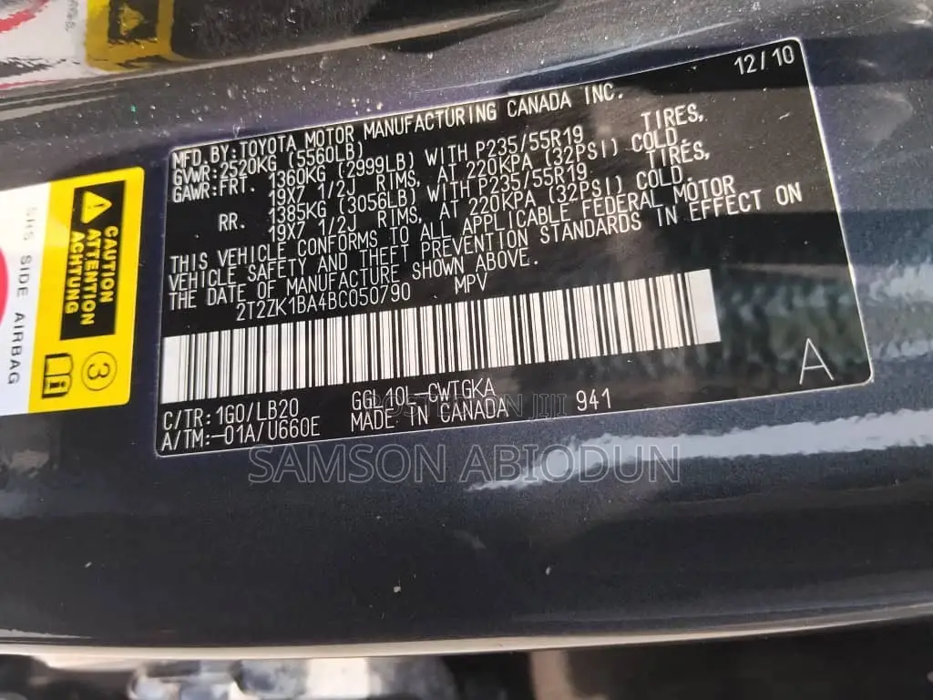 Lexus RX 350 2011 Gray