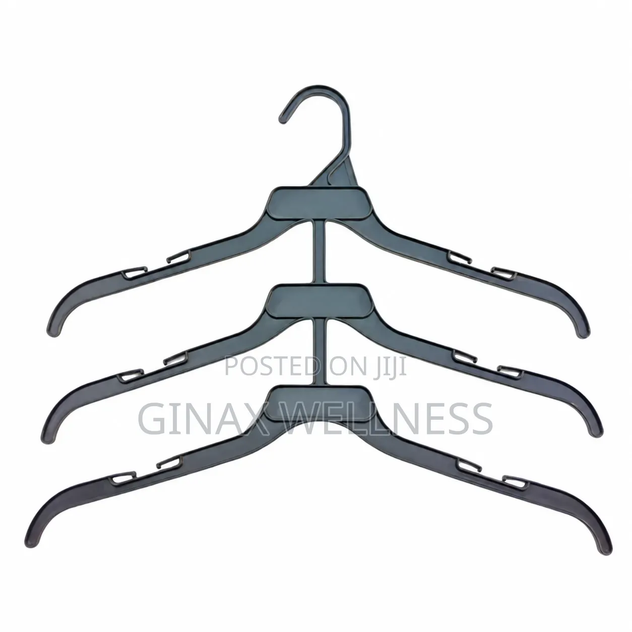 3-Tier Space Saving Plastic Clothes Hanger (10 Pieces)