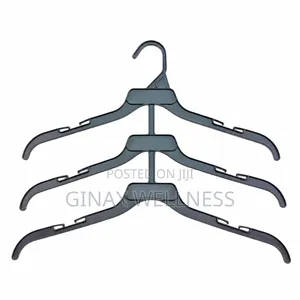 3-Tier Space Saving Plastic Clothes Hanger (10 Pieces)