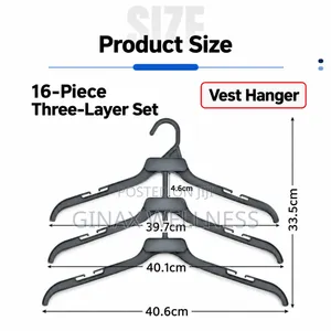3-Tier Space Saving Plastic Clothes Hanger (10 Pieces)