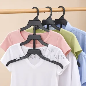 3-Tier Space Saving Plastic Clothes Hanger (10 Pieces)