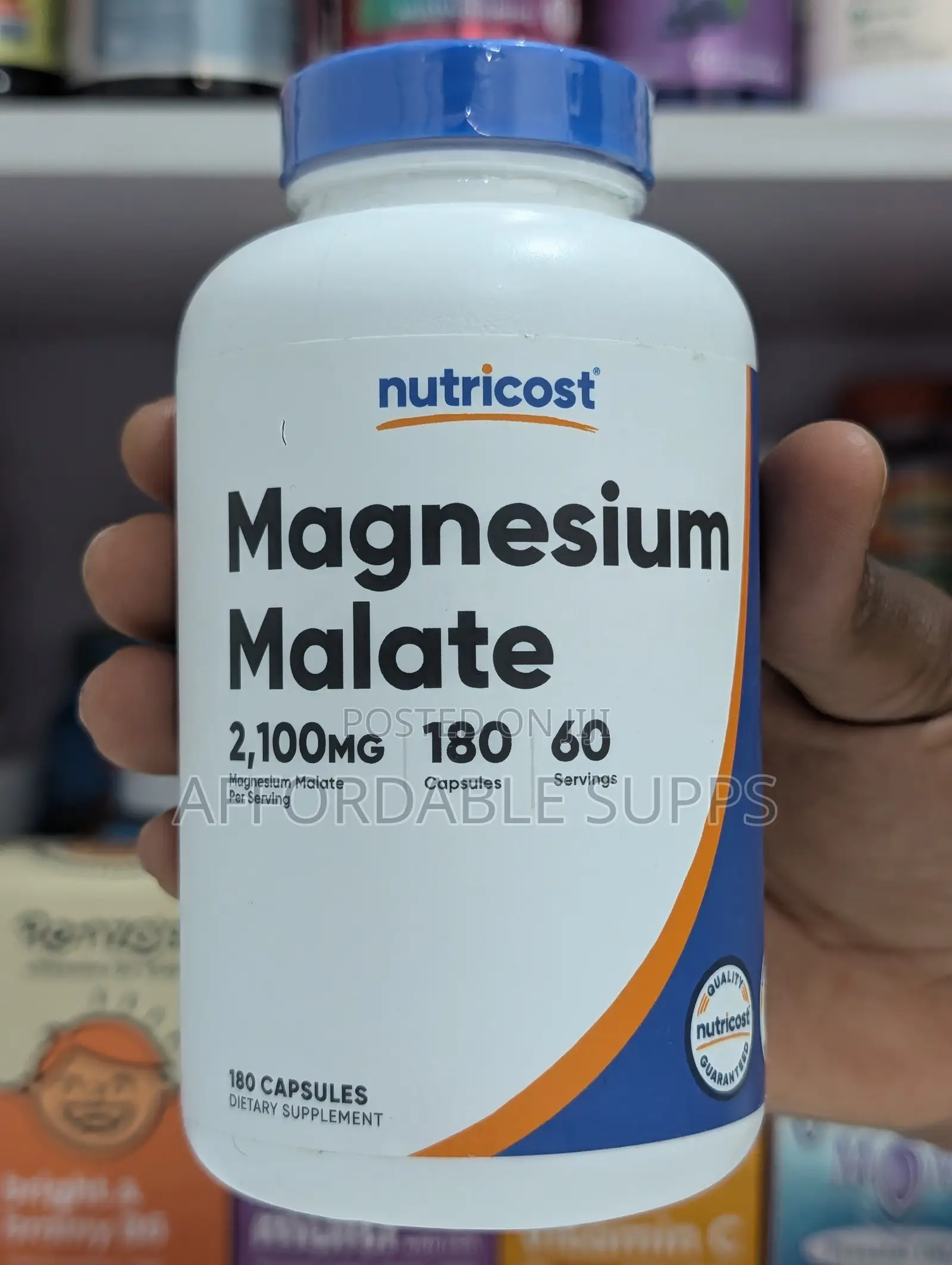 Nutricost Magnesium Malate 420mg – 180 Capsules