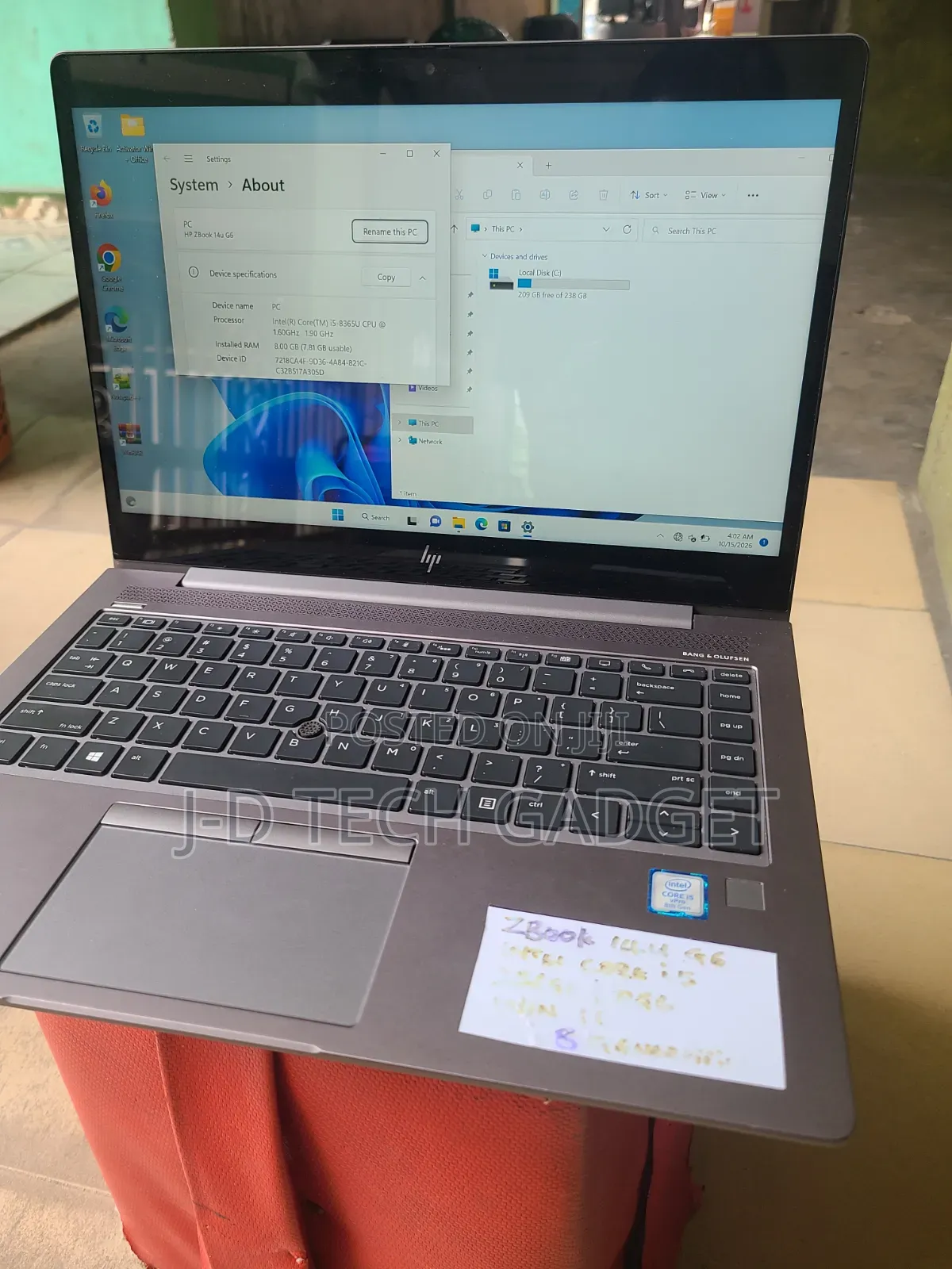 Laptop HP ZBook 14u G6 8GB Intel Core i5 SSD 256GB