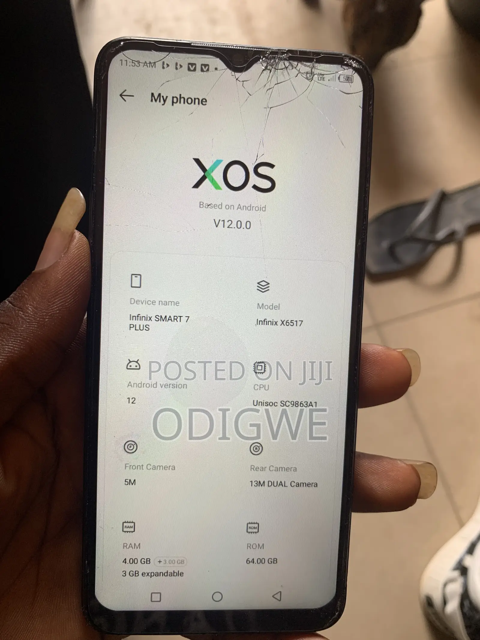 Infinix Smart 7 Plus 64 GB Black