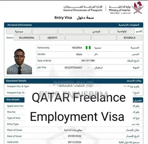 Qatar 2 Years Freelance Work Visa