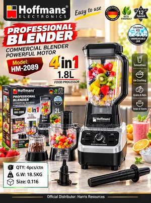 Hoffmans Hm-2089 Multifunctional Wall Breaking Commercial Blender.