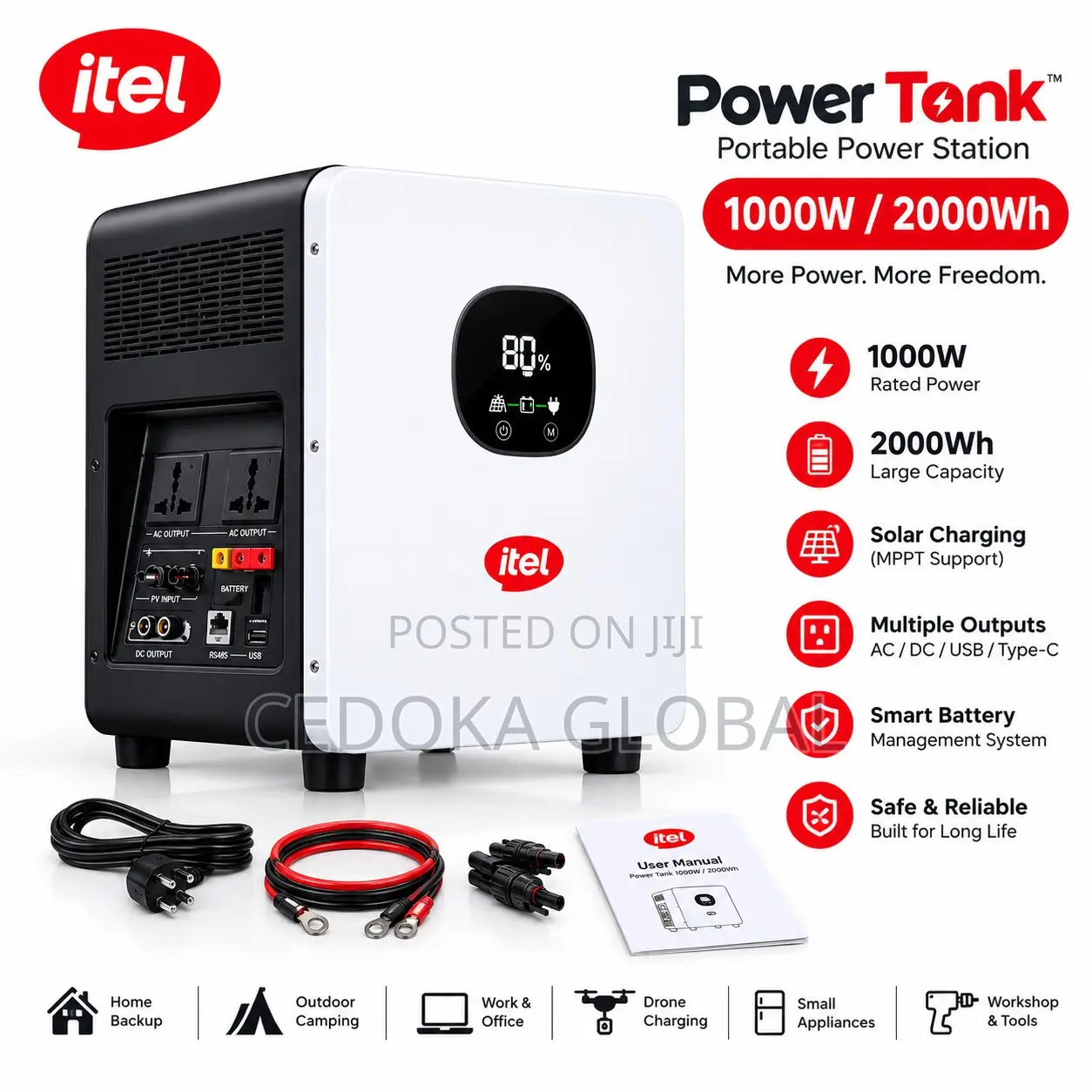 Itel 1000w/2000wh Power Tank