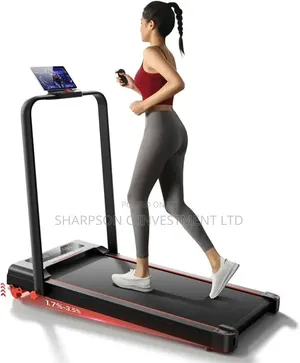 BodyFit 2HP WalkingPad Foldable Treadmill, Manual Incline & Bluetooth