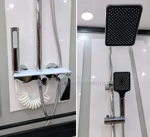 Heavy Gage Shower Set With Rainfall Rose