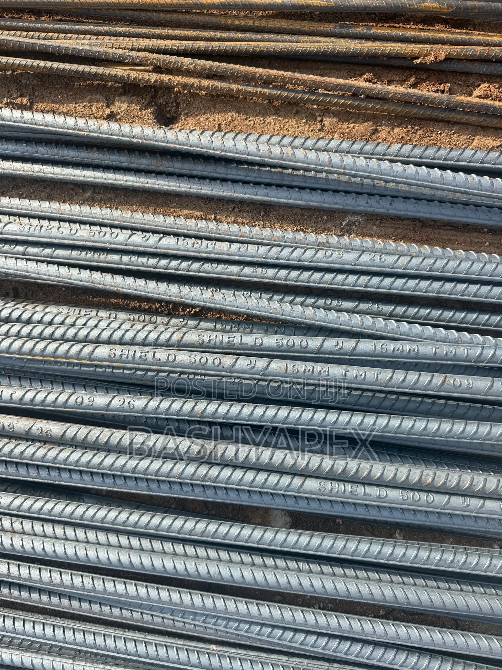 SHIELD 500 TMT Reinforcement IRON Rods With MTC