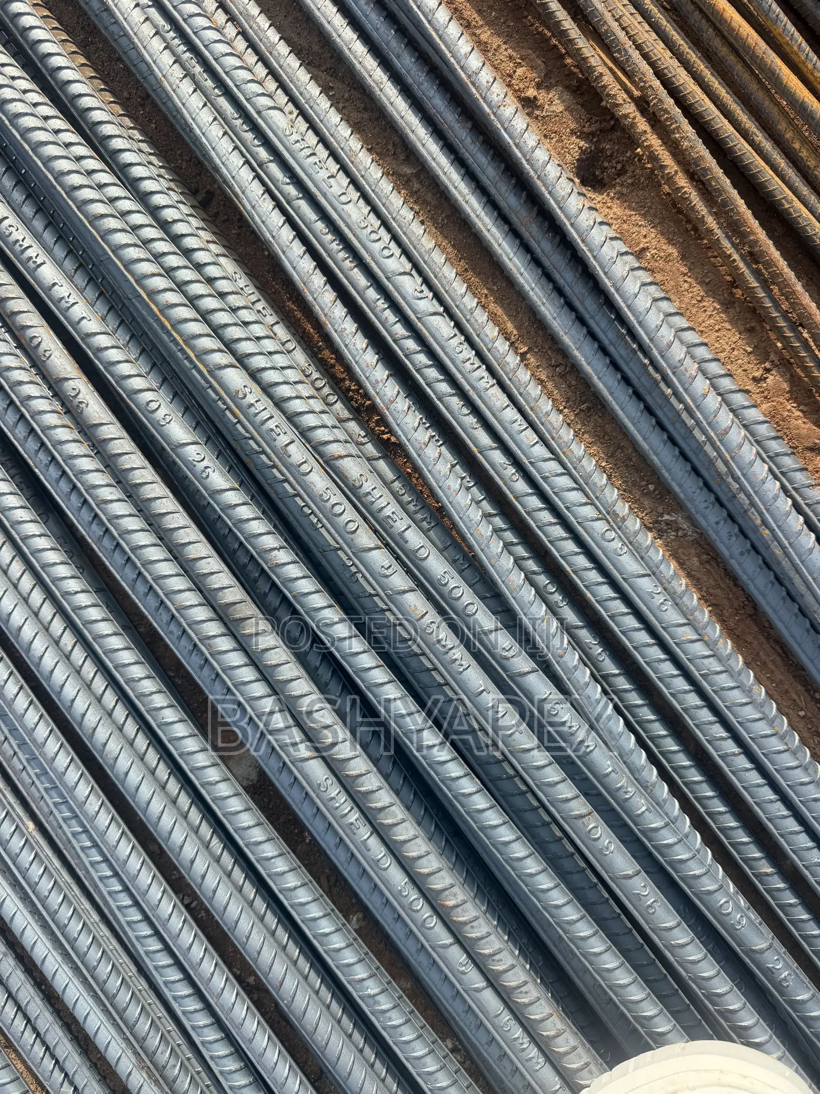SHIELD 500 TMT Reinforcement IRON Rods With MTC