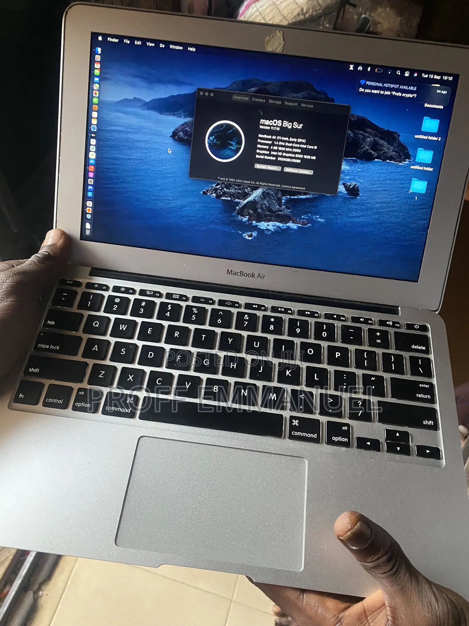Laptop Apple MacBook 2014 4GB HDD 128GB