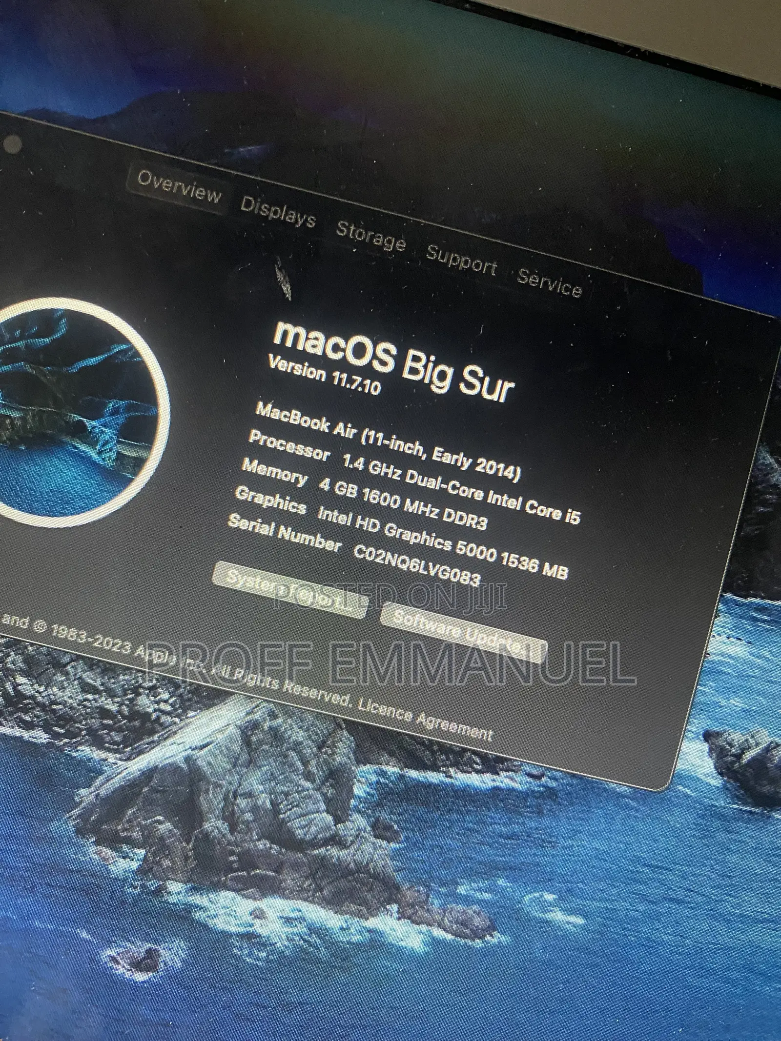 Laptop Apple MacBook 2014 4GB HDD 128GB