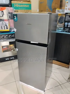 New Hisense 124L Double Door Fridge Copper Super Cooling Warranty