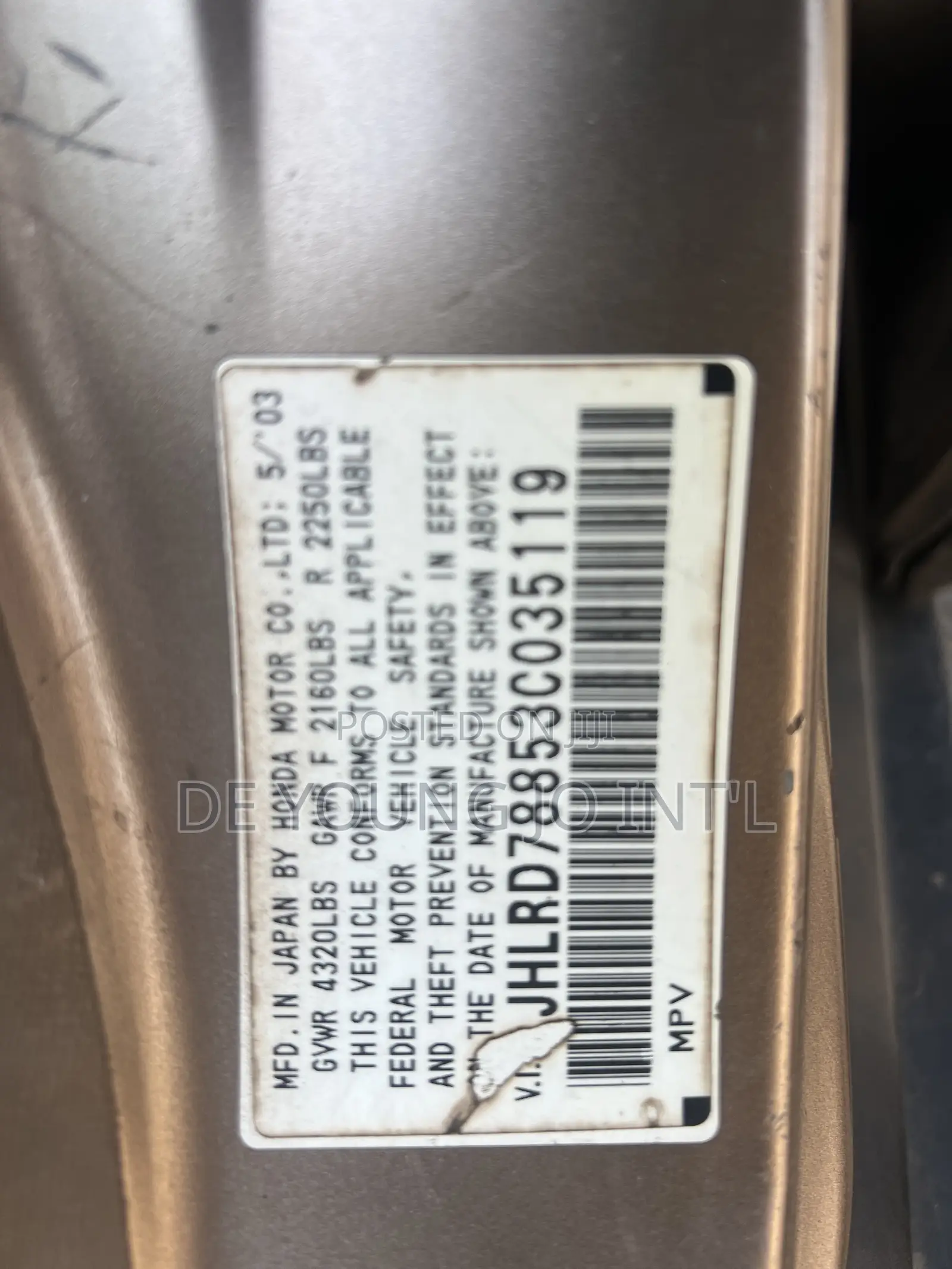 Honda CR-V 2004 Silver