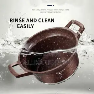 BROCOOK 6 Piece Cast Non Stick Cookware Set With Lids 20 24 28 Cm Dutc