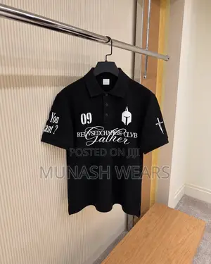 Luxury Crested Polo Available on White and Black