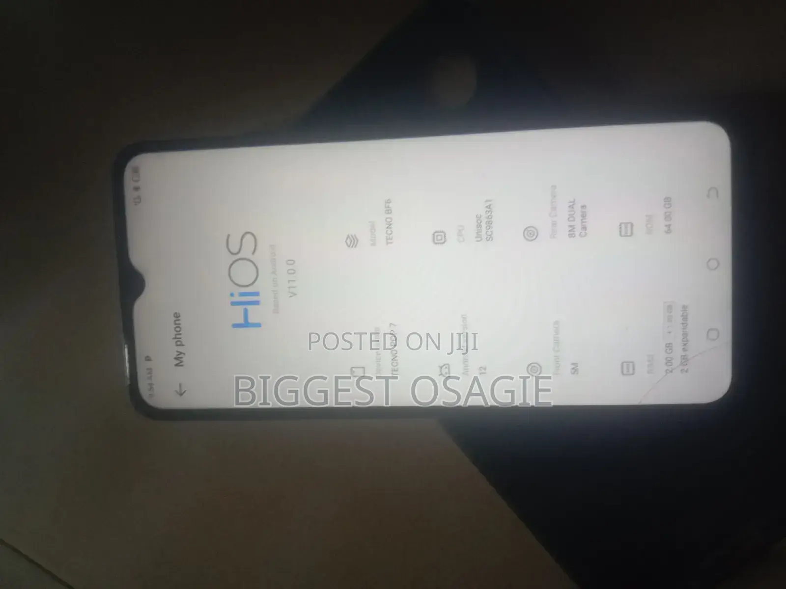 Tecno Pop 7 64 GB Black