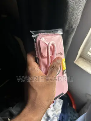 iPhone 17 Pro Max Phone Case (Pink, Camera Protector With Short Strap)