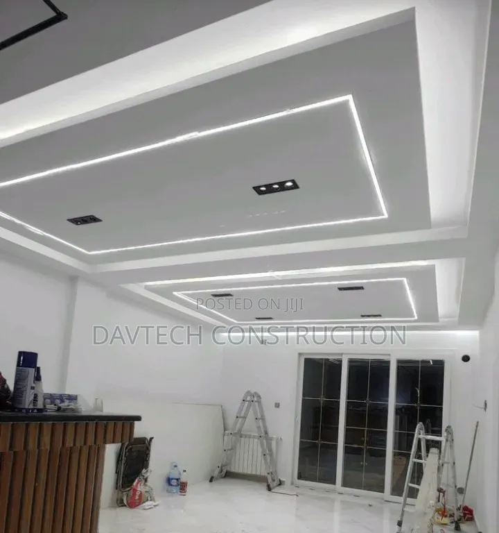 POP Design & TV Console Installation in Lekki