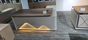 Modern Executive Office Desk With LED Light