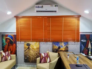 Orange Wooden Blind