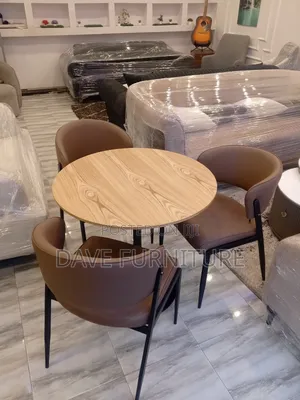 Modern 3 Seater Wooden Top Restaurant and Home Dining Set
