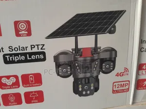 Three Lens Solar 4G PTZ Camera