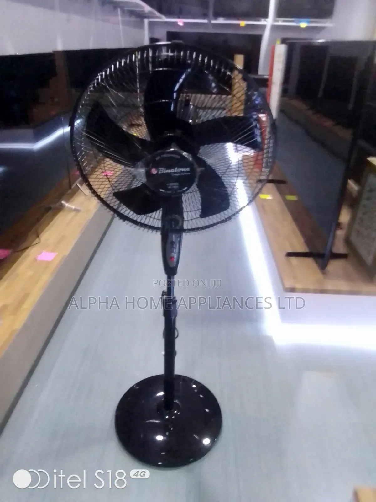 Binatone 16" Standing Fan Black Color