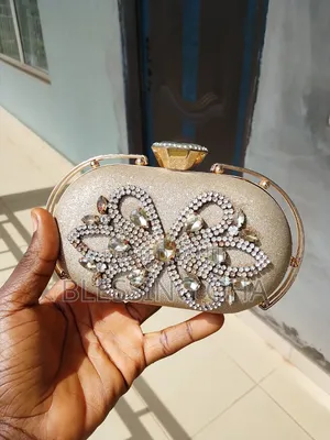 1 PCs Champagne Gold Bridal Purse