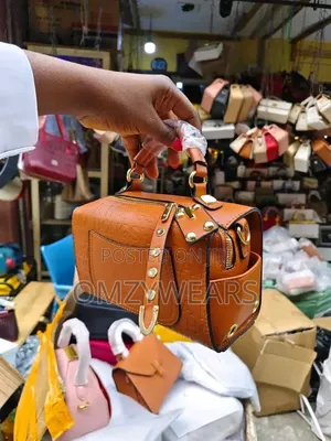 This Is a Luxury Bag Stylish Brown Ladies Bag. Elegant Fashion Bag