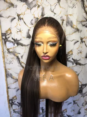 Tfrontal Chestnut Straight Wig With Lagos Hairline
