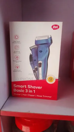 Original Itel Smart Shaver Basic 3 in 1 - Shaver, Clipper & NoseTrimme