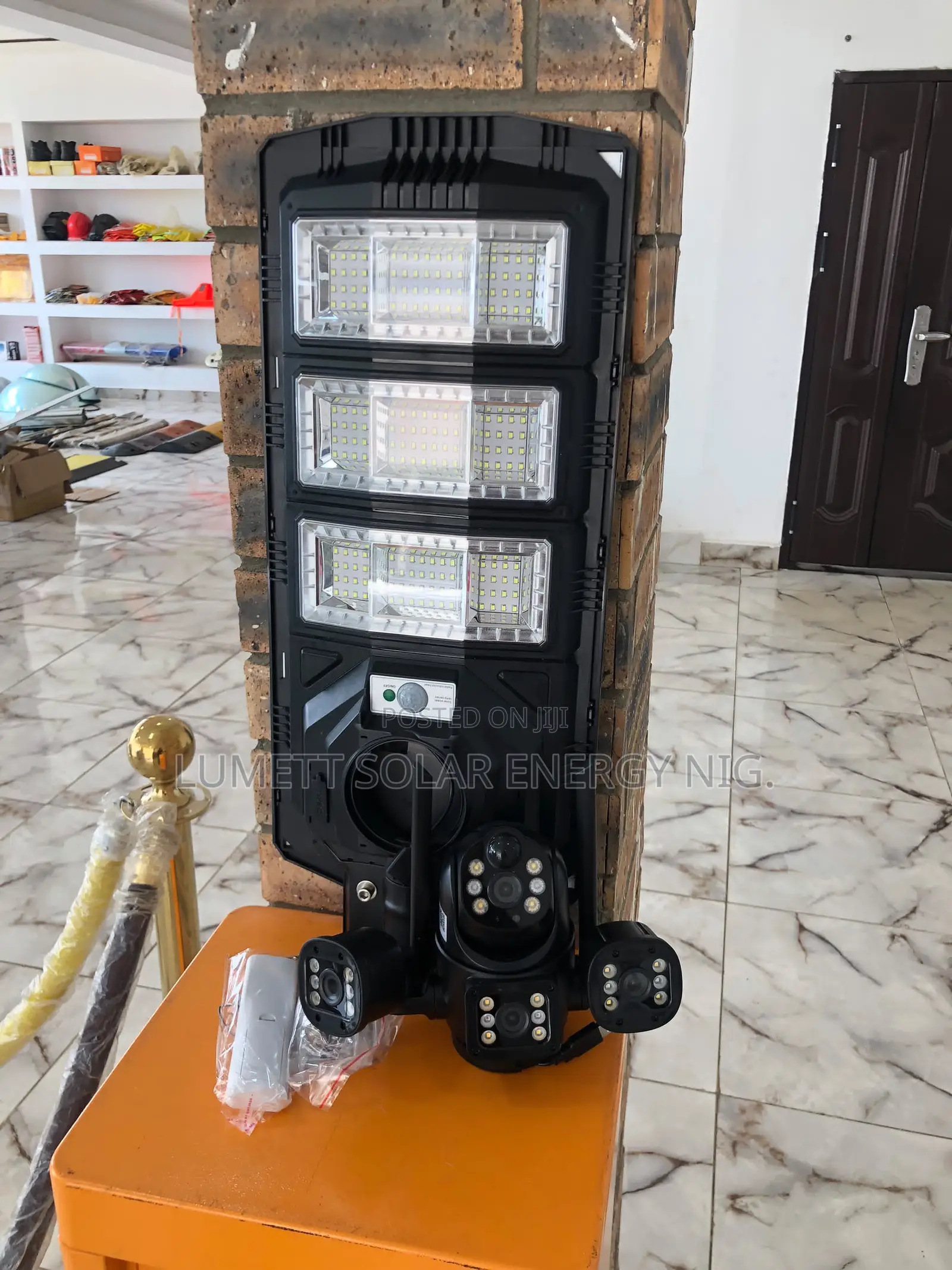Solar Street Lighting and Four-Lens AI Camera Security System