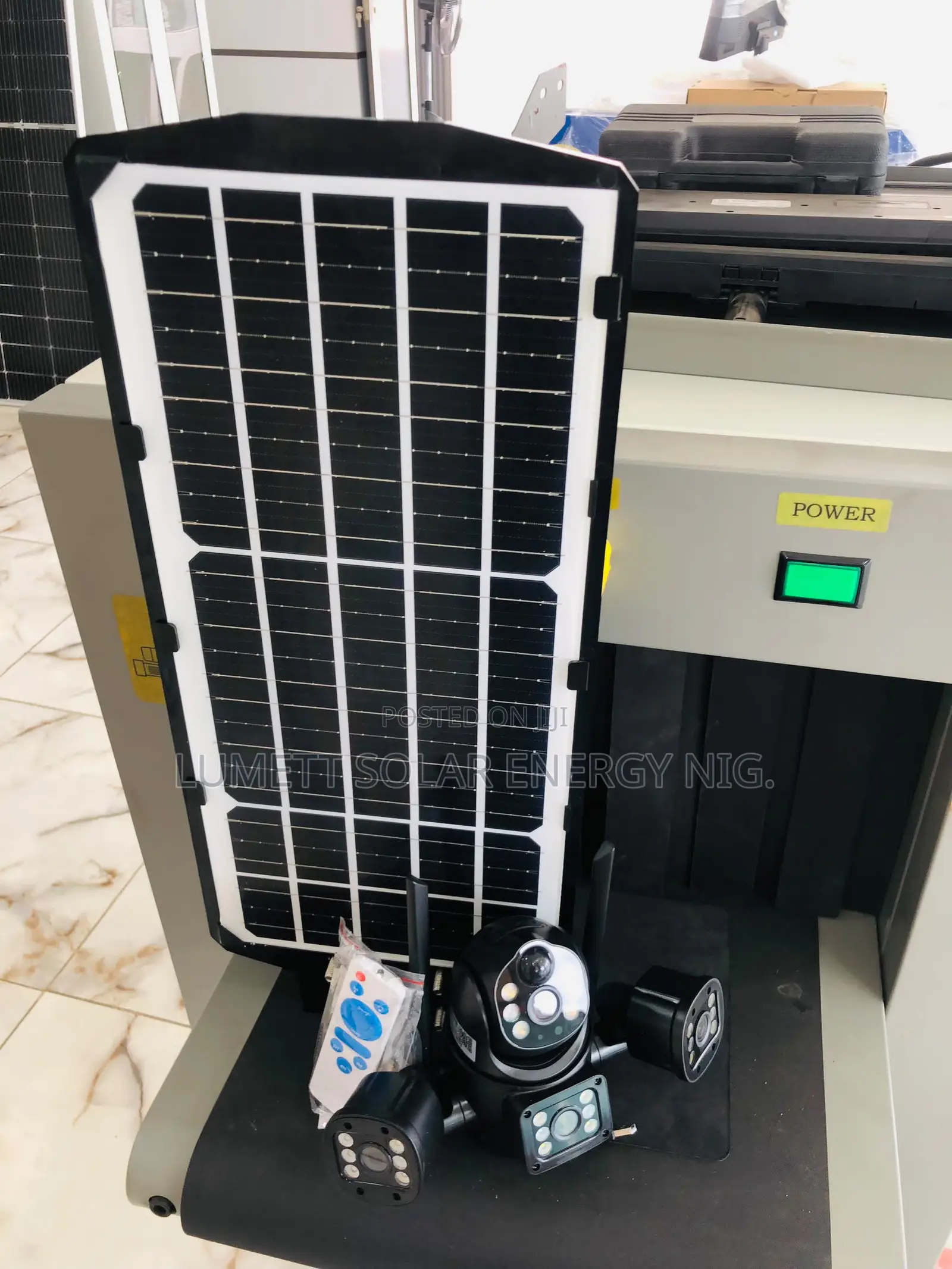 Solar Street Lighting and Four-Lens AI Camera Security System