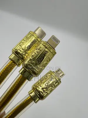 Original Chupez Gold 3 in 1 Fast Charging Cable 6A⁠