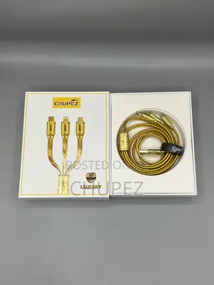 Original Chupez Gold 3 in 1 Fast Charging Cable 6A⁠