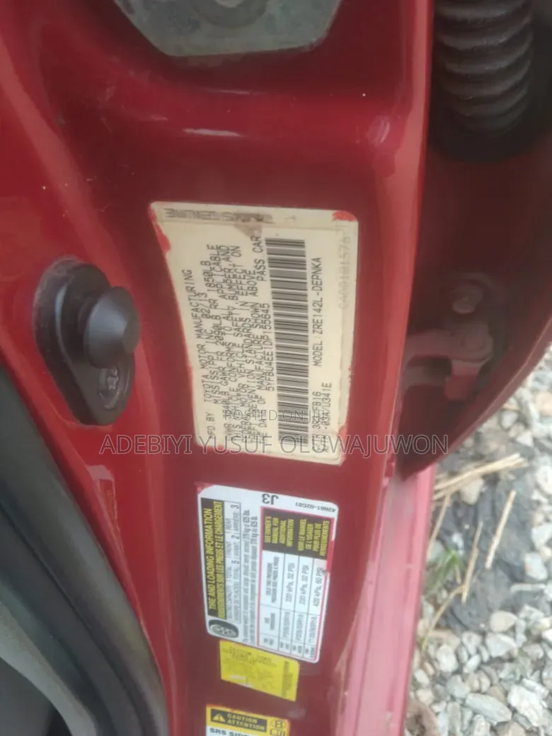 Toyota Corolla 2013 Red
