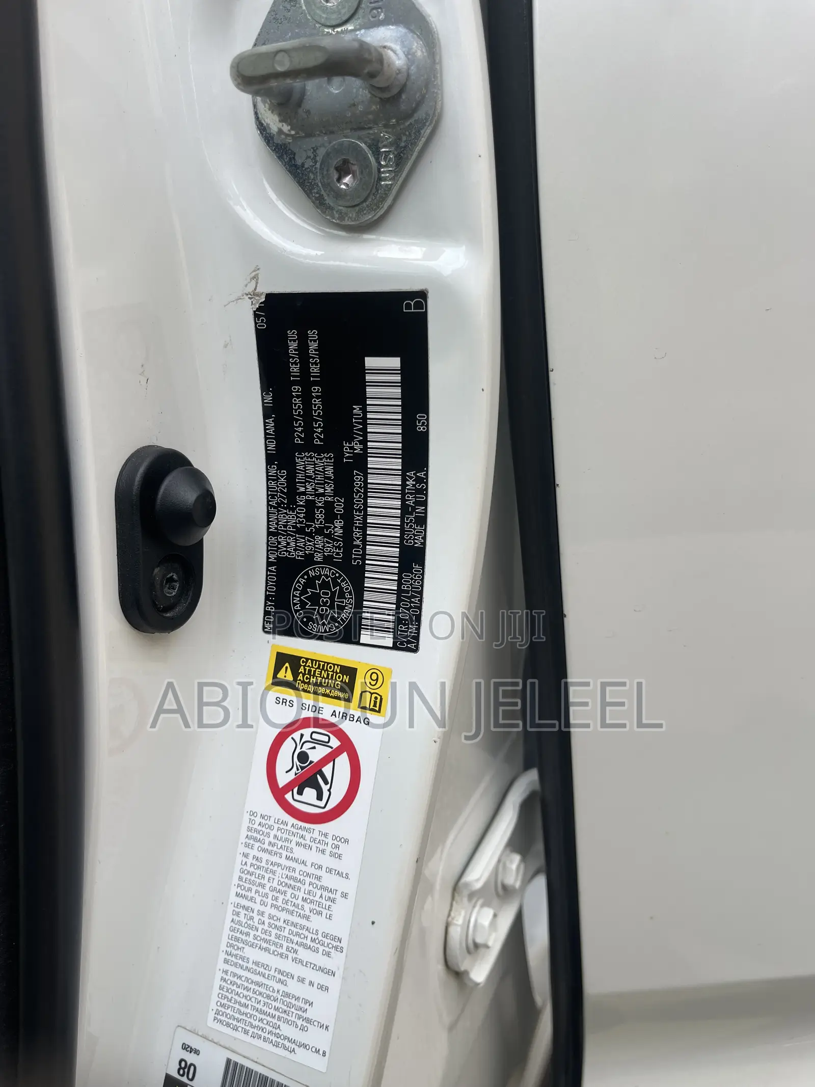 Toyota Highlander 2015 White