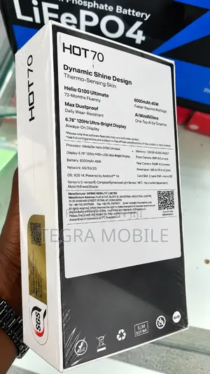 New Infinix Hot 70 128 GB Silver