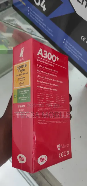 New Itel A300+ 128 GB Blue