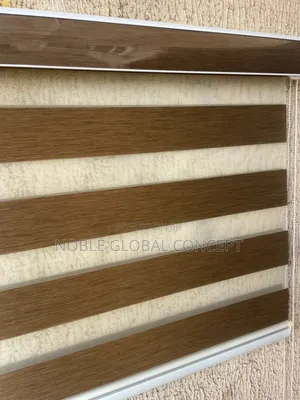 Brown Fabric Day and Night Blind