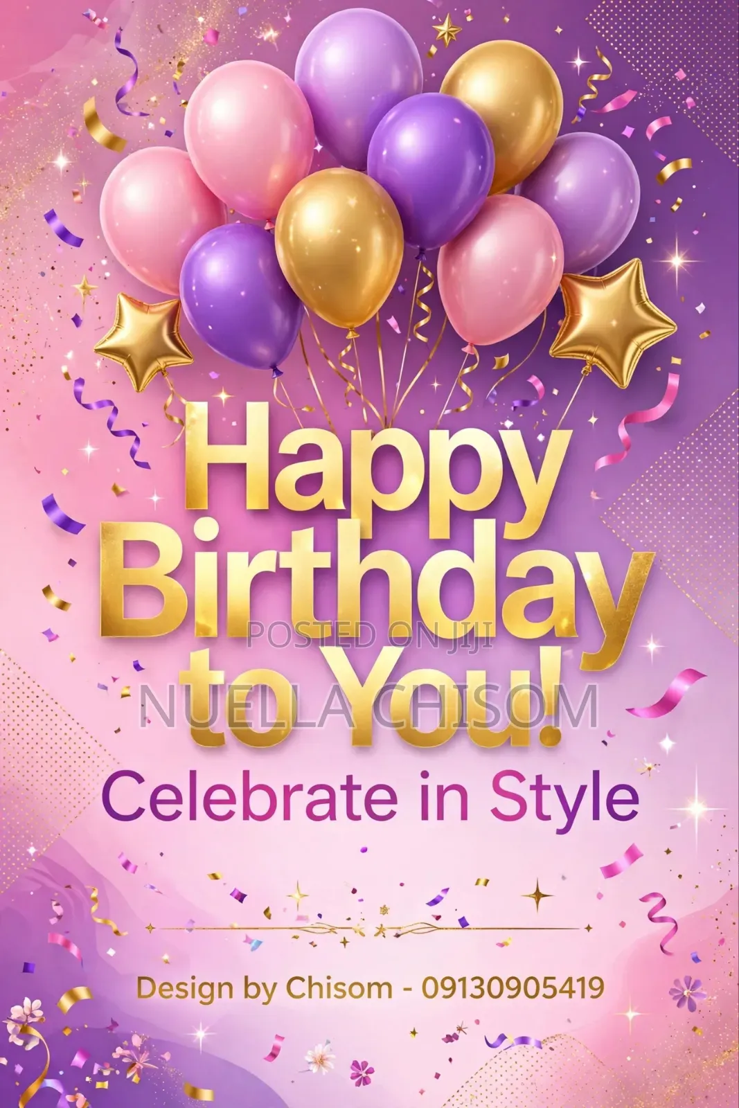 Birthday Card, Flyers, Business Flyerd