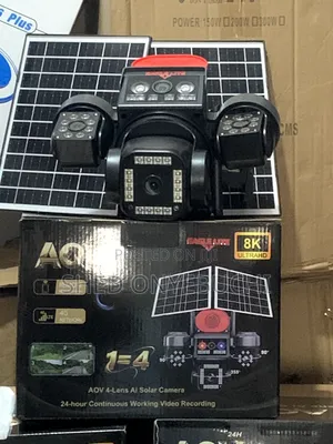 CCTV Complete 4 Lens PTZ Solar Panel Camera