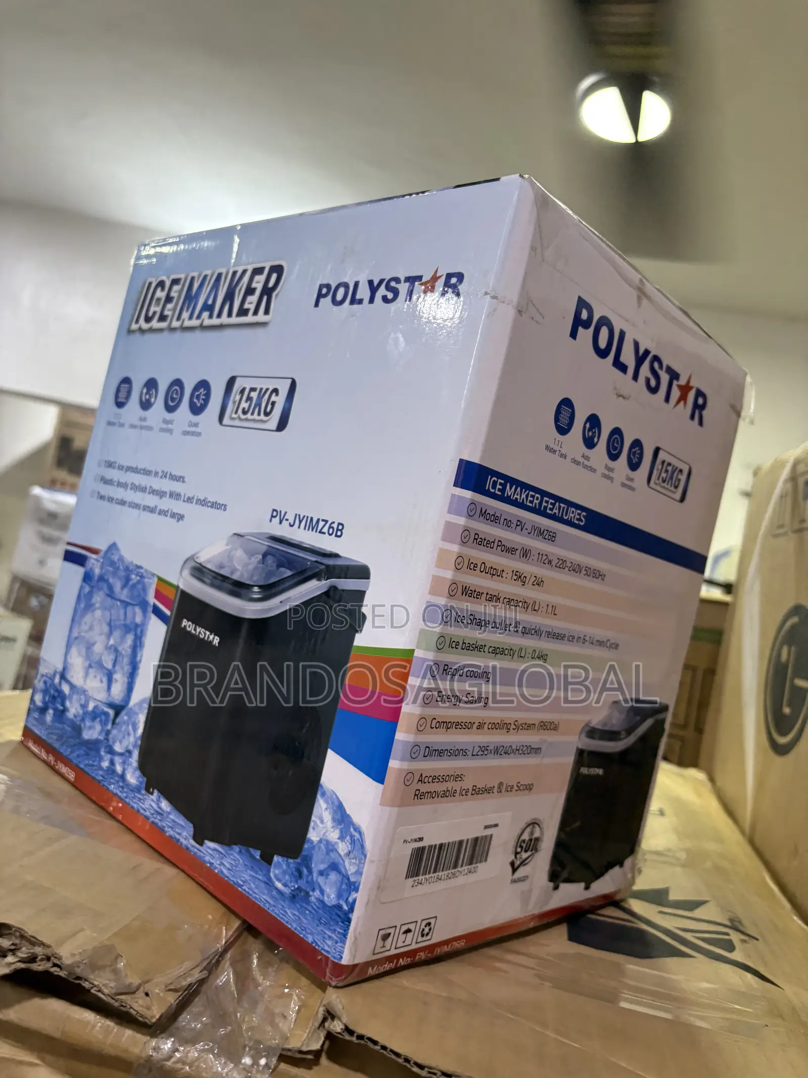 Polystar PV-JYIMZ6B 15KG Ice Making Machine